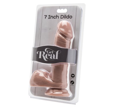 Penis jak realny naturalny sex dildo jądra 18cm